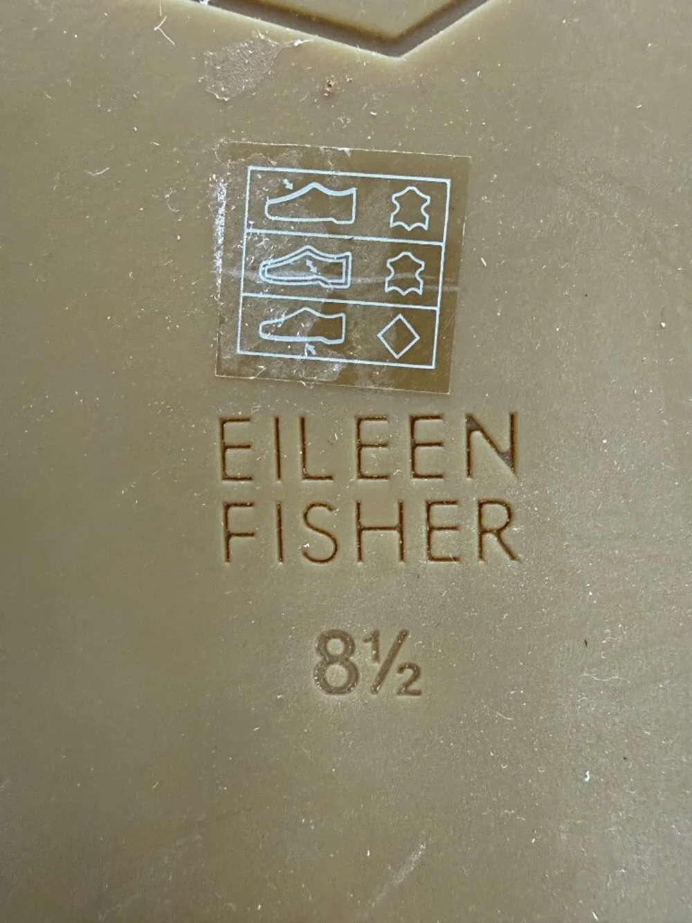 Eileen Fisher Kai Metallic Bronze Leather Espadrille Slide Sandals Size 8.5